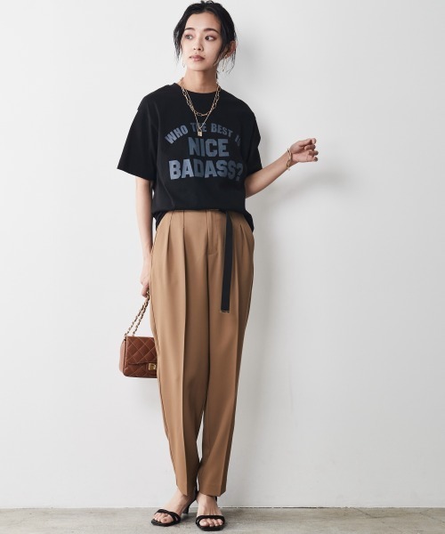 CHIC STYLE(シックスタイル)の「<大きいサイズ>ロゴプリントTシャツ シックスタイル(Tシャツ/カットソー・レディース・オフホワイト/ブラック・4L/LL/3L/5L/L)」の16枚目の写真