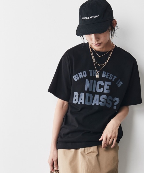 CHIC STYLE(シックスタイル)の「<大きいサイズ>ロゴプリントTシャツ シックスタイル(Tシャツ/カットソー・レディース・オフホワイト/ブラック・4L/LL/3L/5L/L)」の21枚目の写真