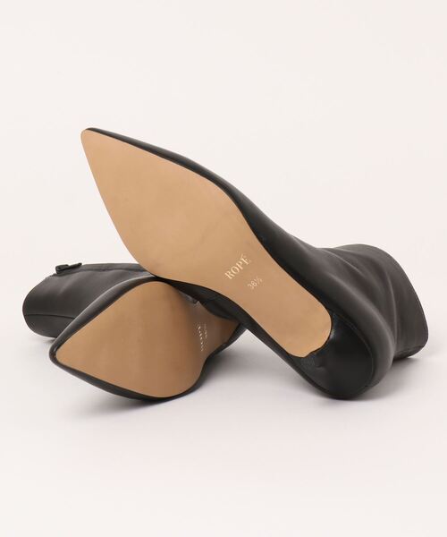 ROPE'（ロペ）の「レザーポインテッドショートブーツ（その他シューズ・レディース・ブラック・36.5）」の3枚目の写真