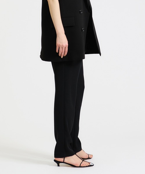 col pierrot(コルピエロ)の「COL PIERROT FOR ESTNATION / ハイウエストタックパンツ(その他パンツ・レディース・ブラック・SMALL)」の6枚目の写真