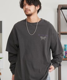 『CavariA/キャバリア』フェイクレイヤード加工ロンTEE