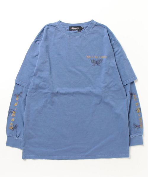 SILVER BULLET(シルバーバレット)の「『CavariA/キャバリア』フェイクレイヤード加工ロンTEE(Tシャツ/カットソー・メンズ・パープル/ブラック・L/M)」の5枚目の写真