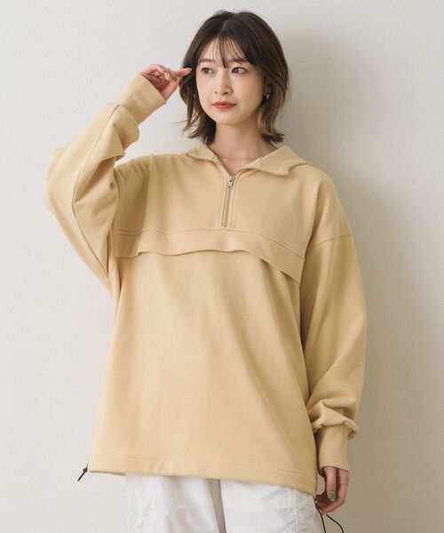 RETRO GIRL(レトロガール)の「アノラックBIGフーディー(Tシャツ/カットソー・レディース・ブラック/イエロー/オフホワイト・FREE)」の3枚目の写真