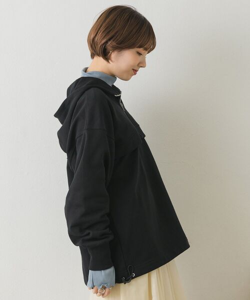 RETRO GIRL(レトロガール)の「アノラックBIGフーディー(Tシャツ/カットソー・レディース・ブラック/イエロー/オフホワイト・FREE)」の16枚目の写真