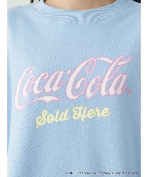 Coca Cola（コカコーラ）の「別注 Coca-Cola 「R」ネオンカラースウェット（スウェット・レディース・サックスブルー・FREE）」の9枚目の写真