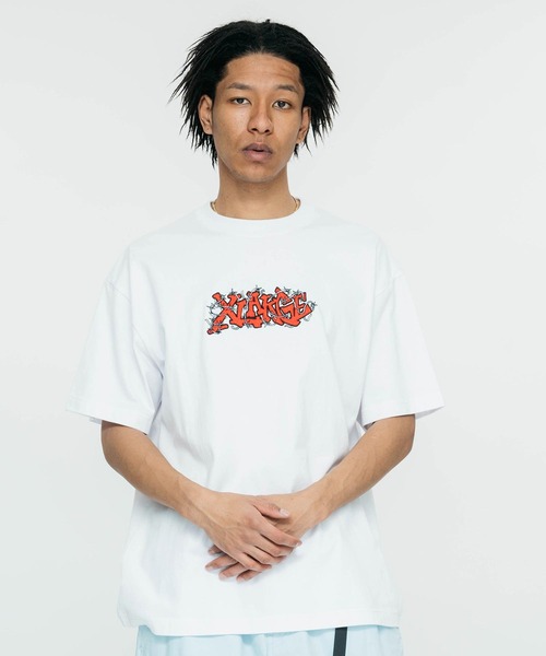 大人気 早い者勝ち XLARGE BARBED WIRE LOGO S/S TEE XLARGE（エクストララージ）の「BARBED WIRE LOGO S/S TEE（T