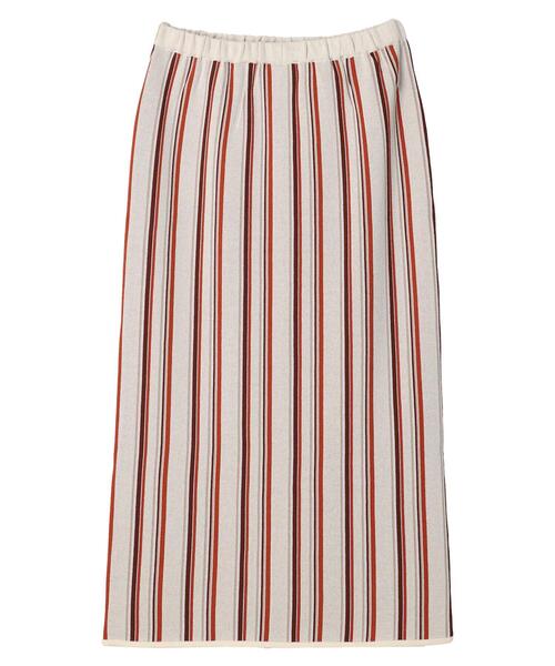 CRAFT STANDARD BOUTIQUE(クラフトスタンダードブティック)の「ストライプナロースカート(スカート・レディース・ネイビー/アイボリー・FREE)」の17枚目の写真