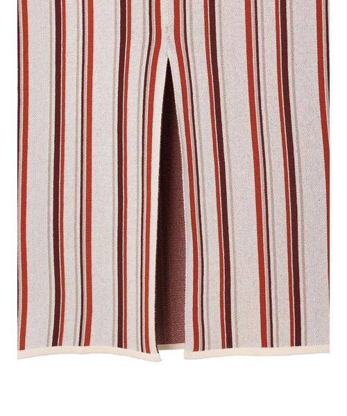 CRAFT STANDARD BOUTIQUE(クラフトスタンダードブティック)の「ストライプナロースカート(スカート・レディース・ネイビー/アイボリー・FREE)」の13枚目の写真