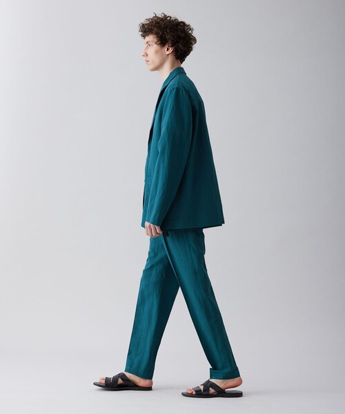 UNFILO（アンフィーロ）の「ライトリネン テーラード ジャケット（テーラードジャケット・メンズ・ブラック系/パイングリーン系/ベージュ系・LARGE/MEDIUM）」の13枚目の写真