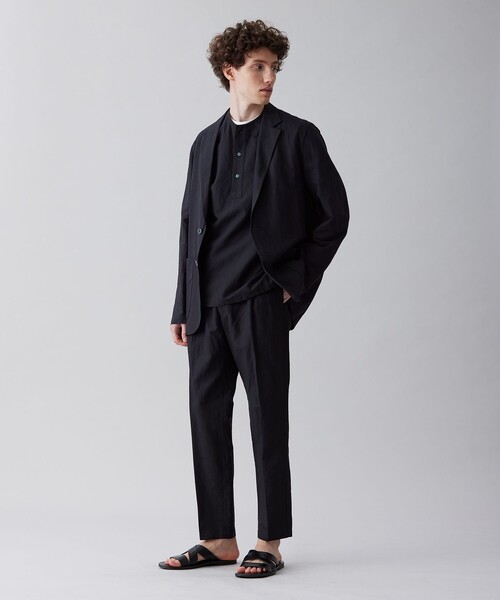 UNFILO（アンフィーロ）の「ライトリネン テーラード ジャケット（テーラードジャケット・メンズ・ブラック系/パイングリーン系/ベージュ系・LARGE/MEDIUM）」の17枚目の写真