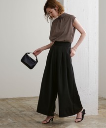ボリュームタックワイドパンツ