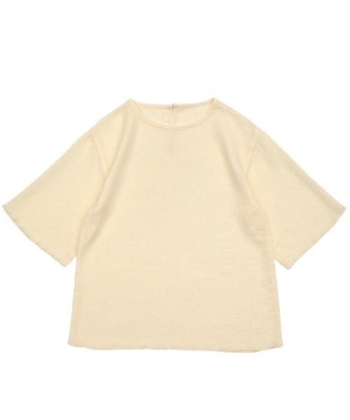 select MOCA(セレクトモカ)の「楊柳シフォンハーフスリーブブラウス(シャツ/ブラウス・レディース・ライトブルー/ブラック/アイボリー/イエロー・FREE)」の20枚目の写真