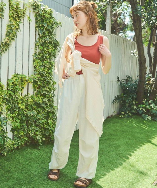 Crisp(クリスプ)の「クリンクルルーズシャツ(シャツ/ブラウス・レディース・アイボリー/ピンク/ホワイト・FREE)」の11枚目の写真