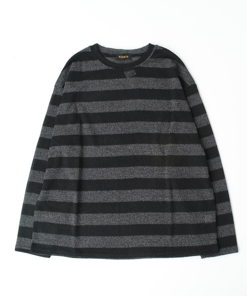 トップス XU DOG stripe knit トップス XU DOG stripe knit 受注制【XU DOG】stripe damage