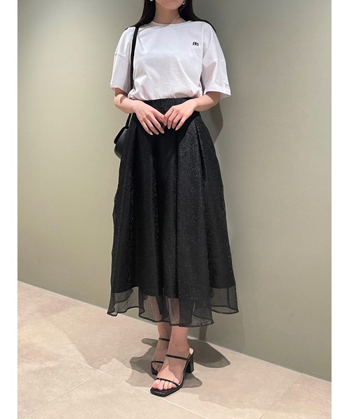 SNIDEL (新品)フリルサスぺンダー付きボリュームスカート SNIDEL（スナイデル）の「フリルサスぺンダー付きボリューム