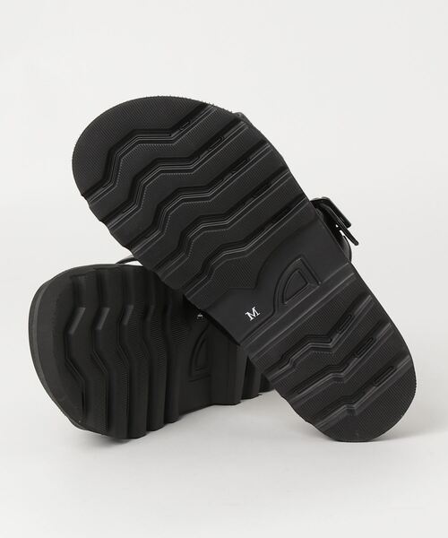 Dedes（デデス）の「軽量厚底 ストラップサンダル スライドサンダル（サンダル・メンズ・ブラック系1/ブラック系2・M/L/LL）」の3枚目の写真