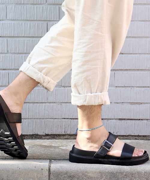 Dedes（デデス）の「軽量厚底 ストラップサンダル スライドサンダル（サンダル・メンズ・ブラック系1/ブラック系2・M/L/LL）」の4枚目の写真