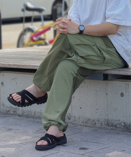 Dedes（デデス）の「軽量厚底 ストラップサンダル スライドサンダル（サンダル・メンズ・ブラック系1/ブラック系2・M/L/LL）」の8枚目の写真