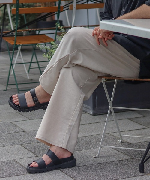 Dedes（デデス）の「軽量厚底 ストラップサンダル スライドサンダル（サンダル・メンズ・ブラック系1/ブラック系2・M/L/LL）」の10枚目の写真