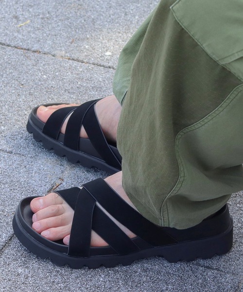 Dedes（デデス）の「軽量厚底 ストラップサンダル スライドサンダル（サンダル・メンズ・ブラック系1/ブラック系2・M/L/LL）」の12枚目の写真