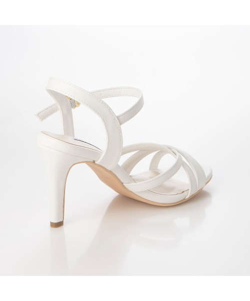 Miminy Piminy(ミミニー ピミニー)の「MiminyPiminy(ミミニーピミニー)8.5cmヒールラインベルトストラップサンダル(サンダル・レディース・ブラック/ピンク/ホワイト・S/L/LL/M)」の14枚目の写真