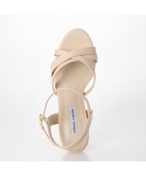 Miminy Piminy(ミミニー ピミニー)の「MiminyPiminy(ミミニーピミニー)8.5cmヒールラインベルトストラップサンダル(サンダル・レディース・ブラック/ピンク/ホワイト・S/L/LL/M)」の16枚目の写真