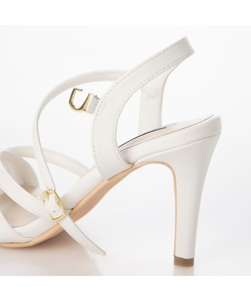 Miminy Piminy(ミミニー ピミニー)の「MiminyPiminy(ミミニーピミニー)8.5cmヒールラインベルトストラップサンダル(サンダル・レディース・ブラック/ピンク/ホワイト・S/L/LL/M)」の11枚目の写真