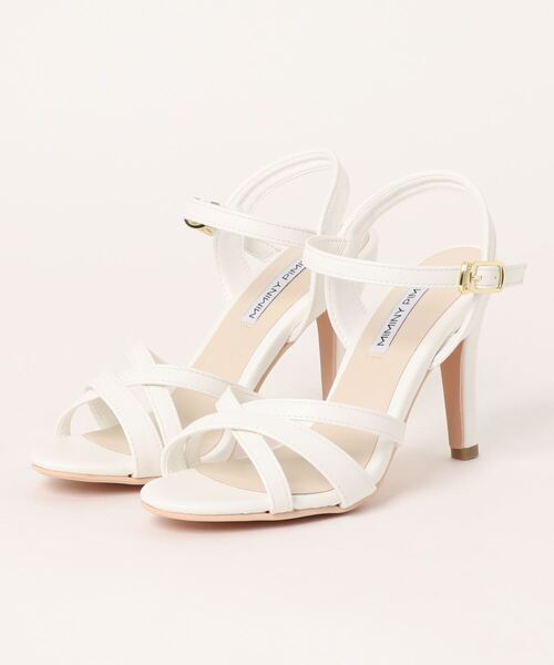 Miminy Piminy(ミミニー ピミニー)の「MiminyPiminy(ミミニーピミニー)8.5cmヒールラインベルトストラップサンダル(サンダル・レディース・ブラック/ピンク/ホワイト・S/L/LL/M)」の21枚目の写真