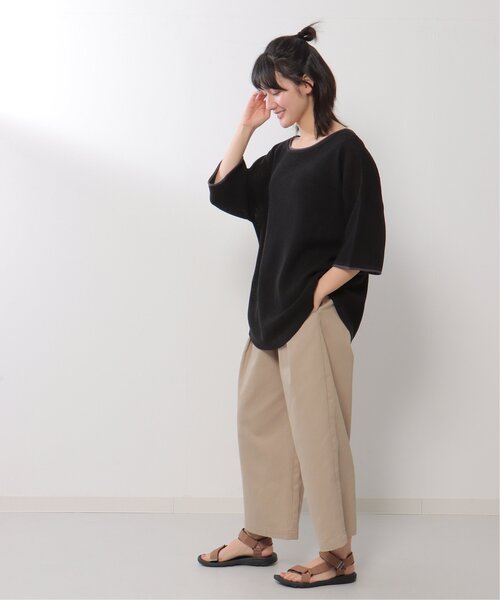 LBC（エルビーシー）の「ラーベン編みバックボタンプルオーバー（ニット/セーター・レディース・オフホワイト/ブルー/ブラック・M）」の21枚目の写真