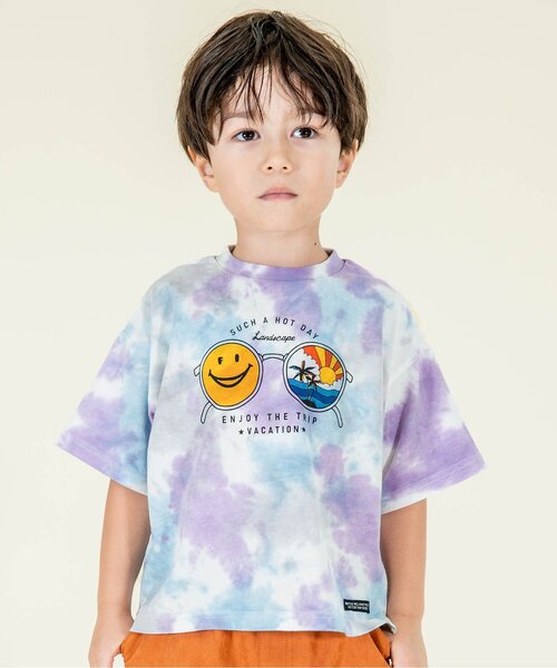 F.O.KIDS(エフオーキッズ)の「FOスマイルフェス タイダイTシャツ&虫よけクリップ セット(Tシャツ/カットソー・キッズ・イエロー/ベージュ/パープル・80/90/95/100/110/120/130/140)」の3枚目の写真