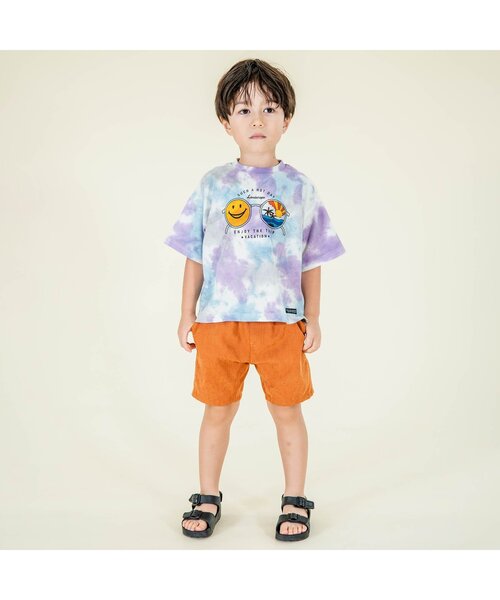 F.O.KIDS(エフオーキッズ)の「FOスマイルフェス タイダイTシャツ&虫よけクリップ セット(Tシャツ/カットソー・キッズ・イエロー/ベージュ/パープル・80/90/95/100/110/120/130/140)」の5枚目の写真