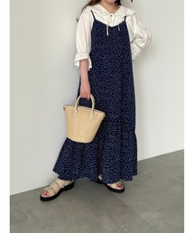 ehka sopo | ドット柄キャミソールワンピース(ワンピース)