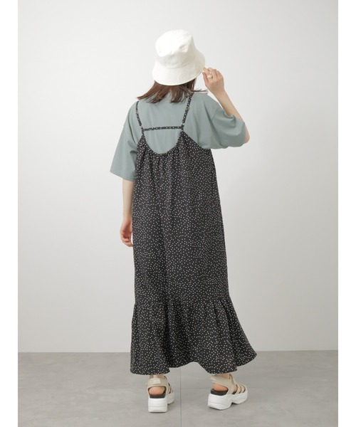 ehka sopo（エヘカソポ）の「ドット柄キャミソールワンピース