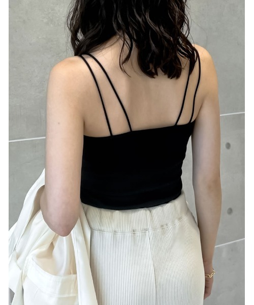 Re:EDIT（リエディ）の「ダブルストラップフライスカップ付きキャミソール（その他アンダーウェア/インナー・レディース・ブラック/ホワイト系その他・MEDIUM/LARGE/SMALL）」の19枚目の写真
