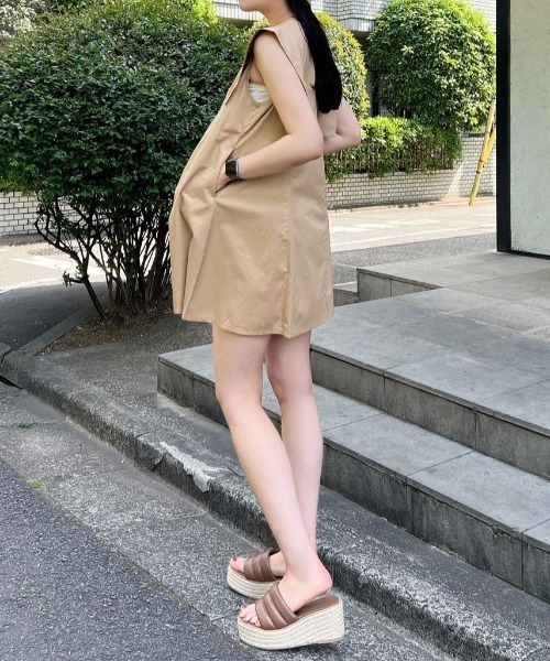 ACYM（アシーム）の「Box shoulder mini ワンピース（ワンピース