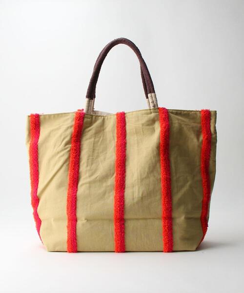 beej（ビージ）の「【別注】＜beej＞ストライプ刺繍 トートバッグ（トートバッグ・レディース・ベージュ/オフホワイト・FREE）」の13枚目の写真