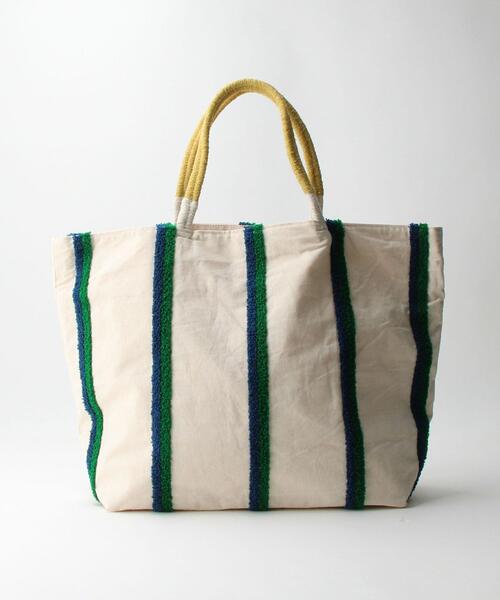 beej（ビージ）の「【別注】＜beej＞ストライプ刺繍 トートバッグ（トートバッグ・レディース・ベージュ/オフホワイト・FREE）」の20枚目の写真