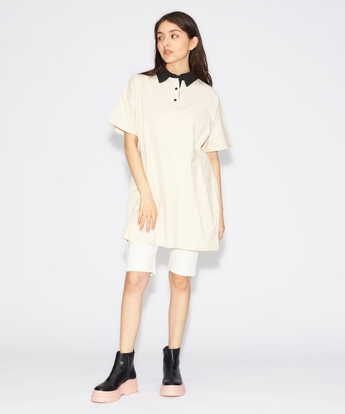 FOREVER 21（フォーエバー トゥエンティーワン）の「カットハーフレギンス（その他パンツ・レディース・ブルー系その他2/オフホワイト/ブラック・SMALL/MEDIUM）」の4枚目の写真