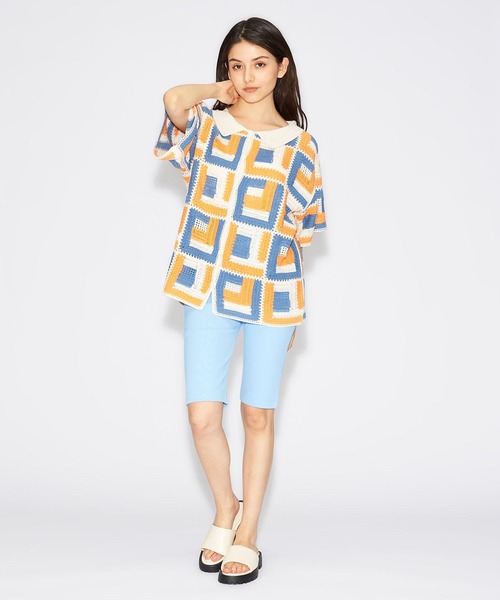 FOREVER 21（フォーエバー トゥエンティーワン）の「カットハーフレギンス（その他パンツ・レディース・ブルー系その他2/オフホワイト/ブラック・SMALL/MEDIUM）」の12枚目の写真