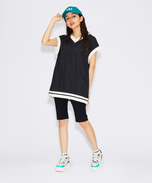 FOREVER 21（フォーエバー トゥエンティーワン）の「カットハーフレギンス（その他パンツ・レディース・ブルー系その他2/オフホワイト/ブラック・SMALL/MEDIUM）」の7枚目の写真