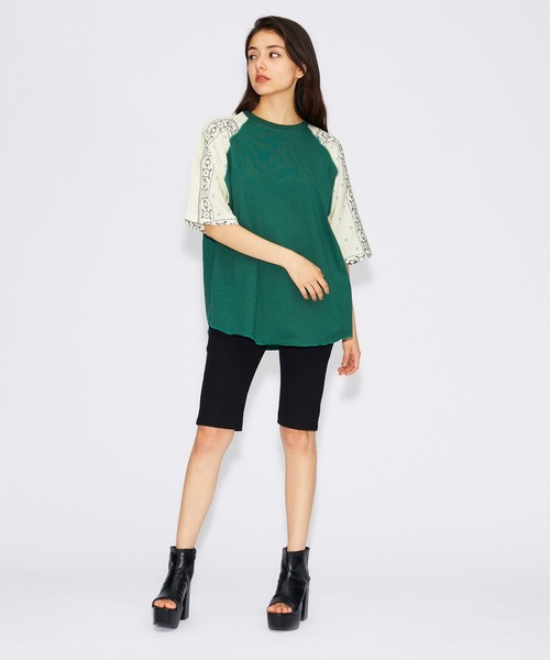 FOREVER 21（フォーエバー トゥエンティーワン）の「カットハーフレギンス（その他パンツ・レディース・ブルー系その他2/オフホワイト/ブラック・SMALL/MEDIUM）」の11枚目の写真