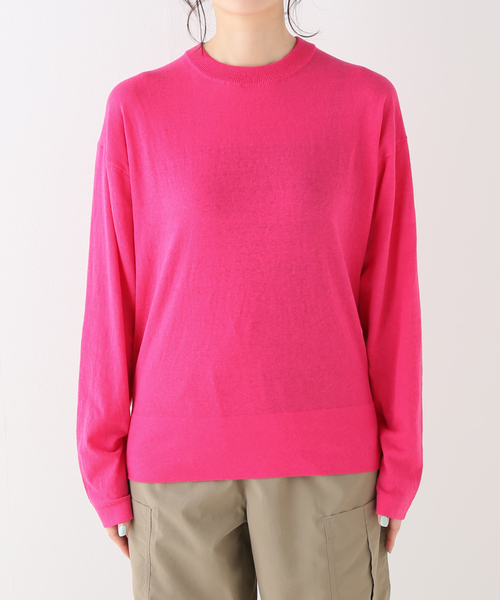 IENA（イエナ）の「【ATON/エイトン】RECYCLE FRESCA CREW NECK