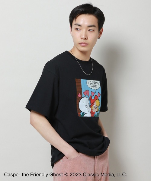 ALAND（エーランド）の「【UNISEX】ALAND×Casper（キャスパー）／コラボTEE4 2194858（Tシャツ/カットソー・レディース・ピンク/ブラック/ホワイト・MEDIUM/LARGE）」の21枚目の写真