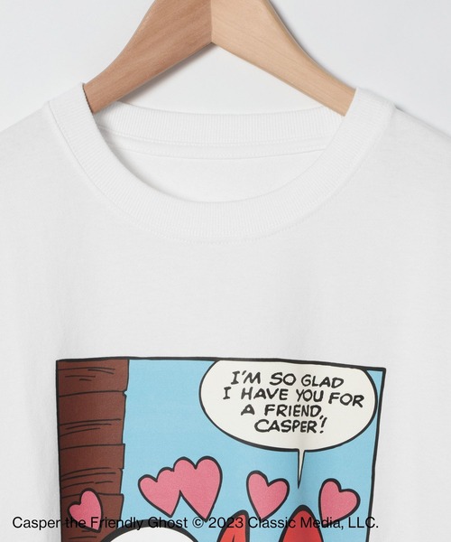 ALAND（エーランド）の「【UNISEX】ALAND×Casper（キャスパー）／コラボTEE4 2194858（Tシャツ/カットソー・レディース・ピンク/ブラック/ホワイト・MEDIUM/LARGE）」の14枚目の写真