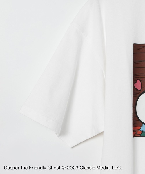 ALAND（エーランド）の「【UNISEX】ALAND×Casper（キャスパー）／コラボTEE4 2194858（Tシャツ/カットソー・レディース・ピンク/ブラック/ホワイト・MEDIUM/LARGE）」の18枚目の写真