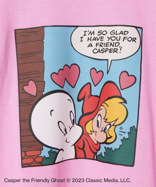 ALAND（エーランド）の「【UNISEX】ALAND×Casper（キャスパー）／コラボTEE4 2194858（Tシャツ/カットソー・レディース・ピンク/ブラック/ホワイト・MEDIUM/LARGE）」の22枚目の写真