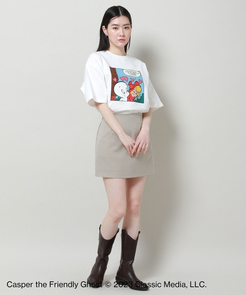 ALAND（エーランド）の「【UNISEX】ALAND×Casper（キャスパー）／コラボTEE4 2194858（Tシャツ/カットソー・レディース・ピンク/ブラック/ホワイト・MEDIUM/LARGE）」の16枚目の写真