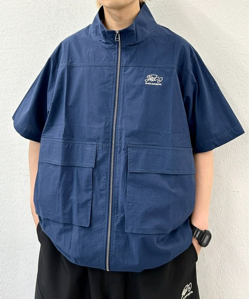 WHO'S WHO gallery（フーズフーギャラリー）の「COOPER FACTスタンドカラージップシャツ（シャツ/ブラウス・レディース・ホワイト/ネイビー/ブラック・FREE）」の3枚目の写真