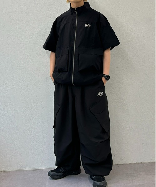 WHO'S WHO gallery（フーズフーギャラリー）の「COOPER FACTスタンドカラージップシャツ（シャツ/ブラウス・レディース・ホワイト/ネイビー/ブラック・FREE）」の7枚目の写真