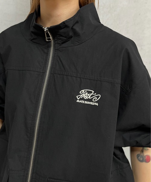 WHO'S WHO gallery（フーズフーギャラリー）の「COOPER FACTスタンドカラージップシャツ（シャツ/ブラウス・レディース・ホワイト/ネイビー/ブラック・FREE）」の16枚目の写真